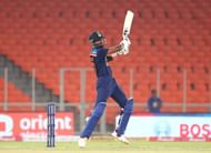 Hardik Pandya batting against England